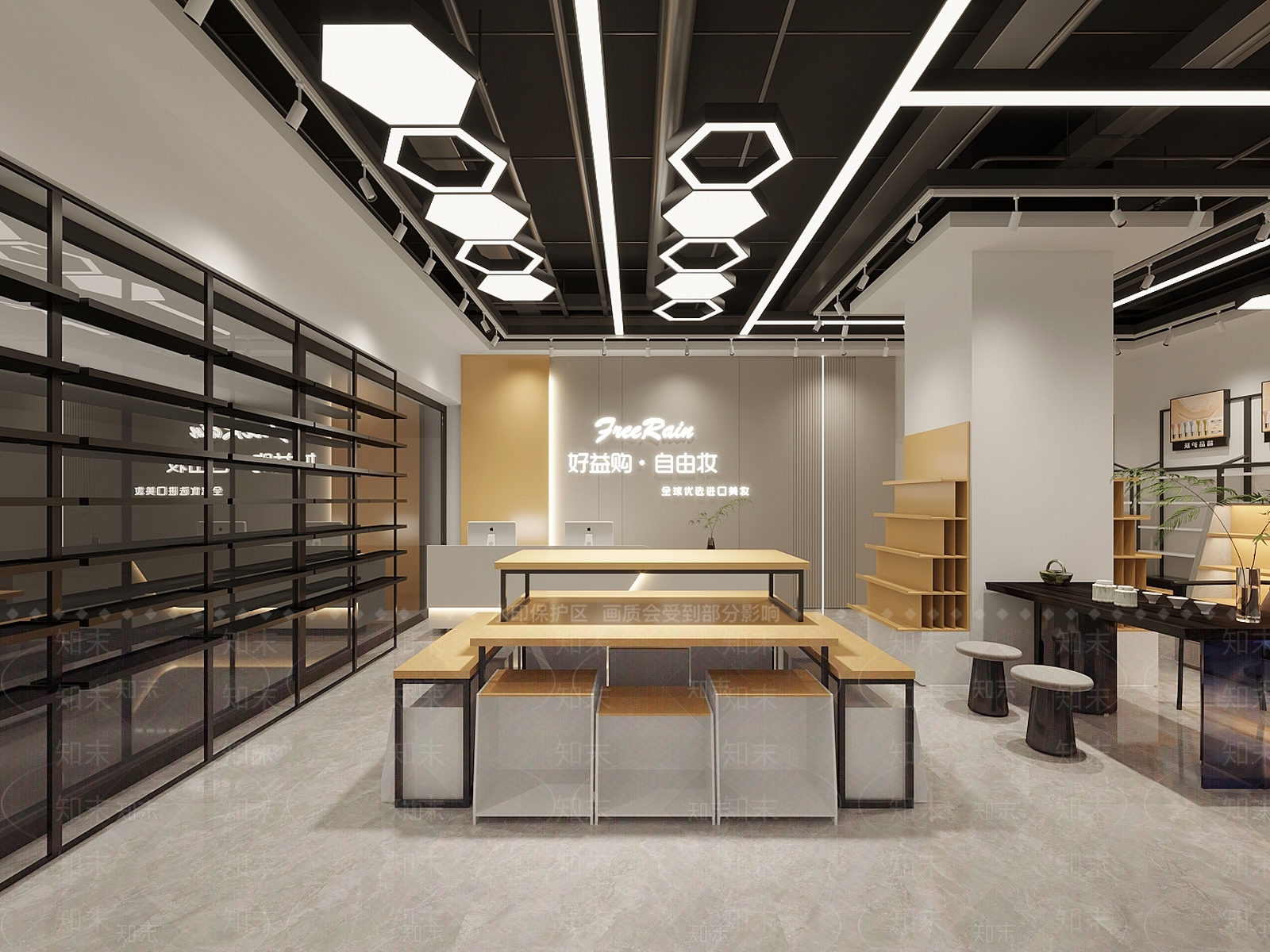 现代零食店3D模型下载【ID:1135340539】