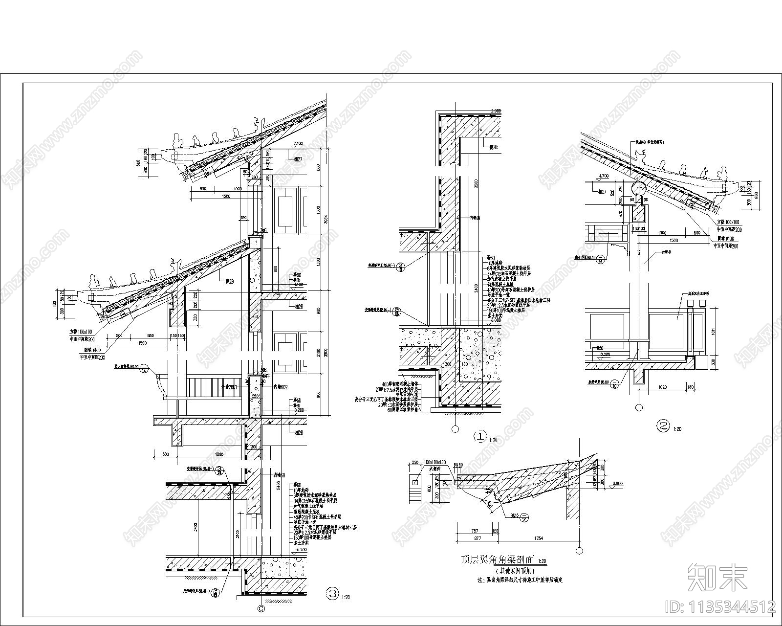 古建筑墙身大样图施工图下载【ID:1135344512】