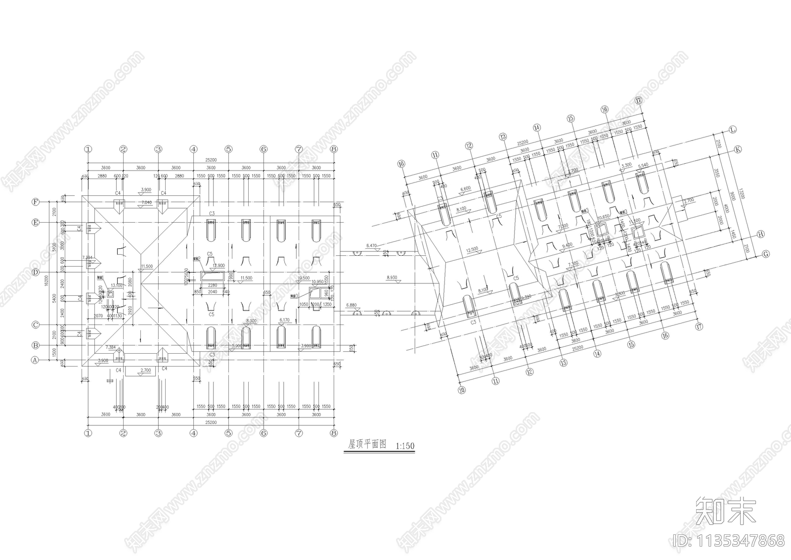 某影楼建筑cad施工图下载【ID:1135347868】