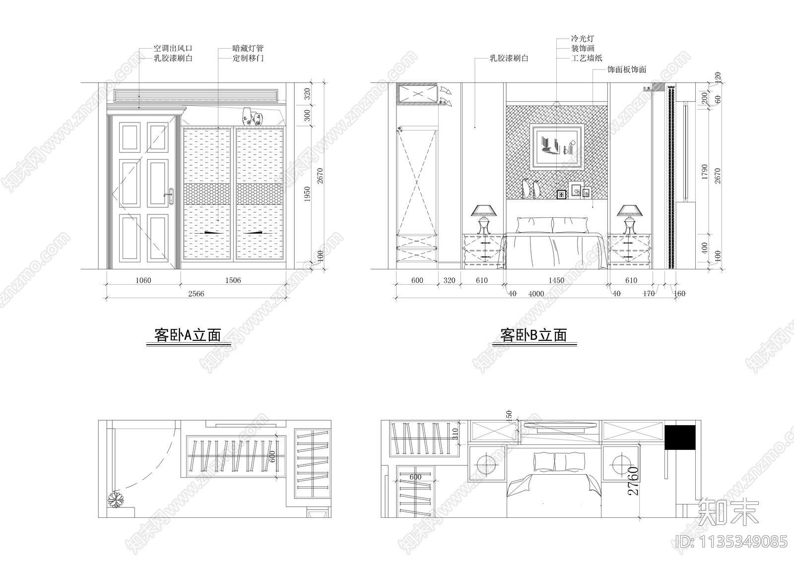 四百平别墅装修cad施工图下载【ID:1135349085】