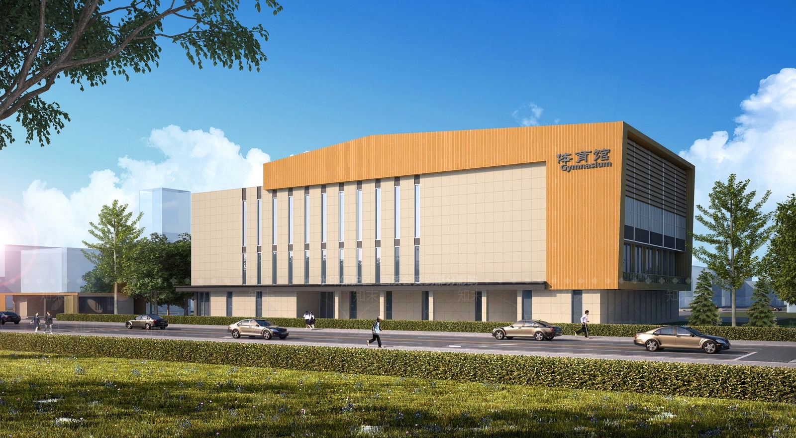 现代体育馆SU模型下载【ID:1135452631】