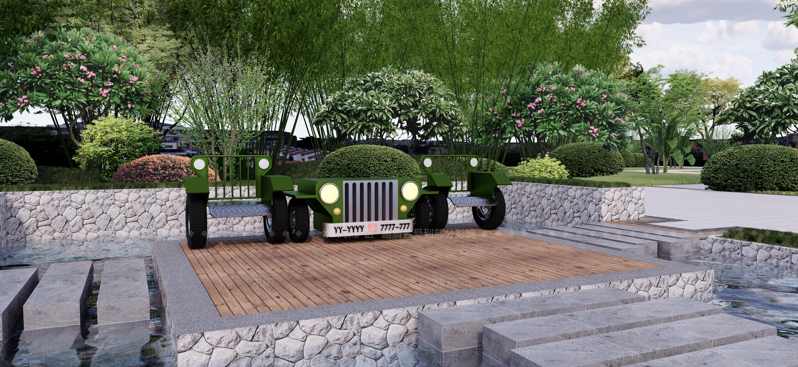 现代汽车景观座椅SU模型下载【ID:1135355571】