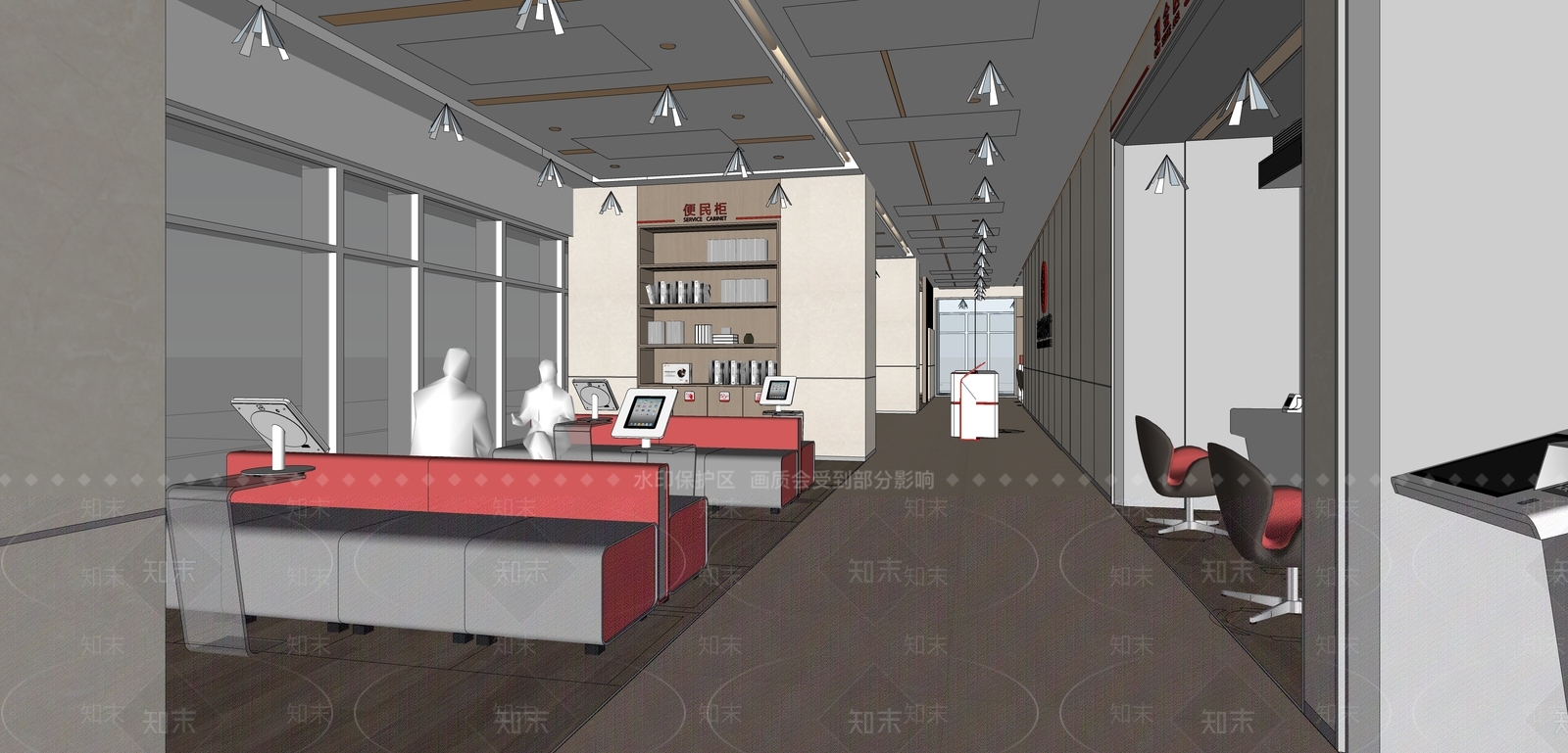现代银行内部SU模型下载【ID:1135360279】