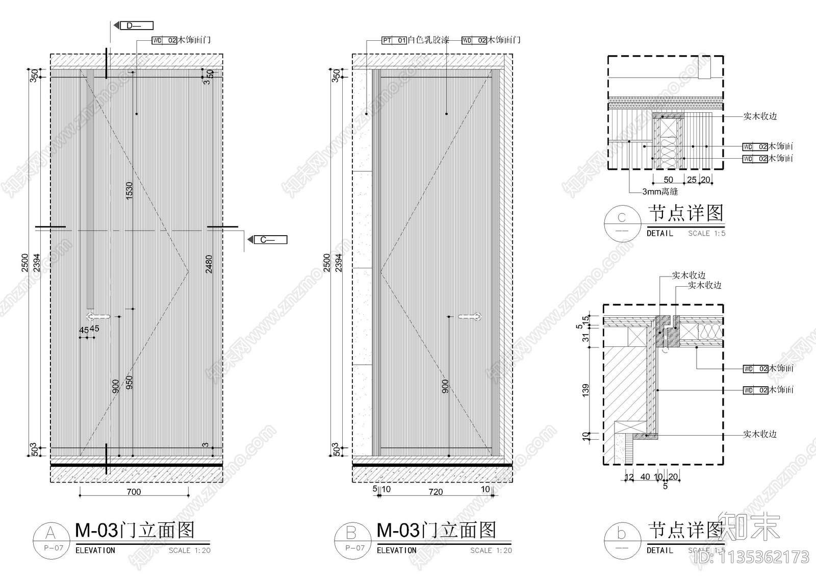 办公门节点详图cad施工图下载【ID:1135362173】