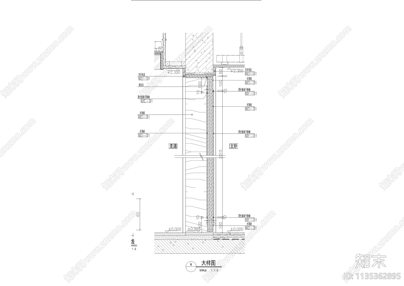 门表精品节点详图cad施工图下载【ID:1135362895】