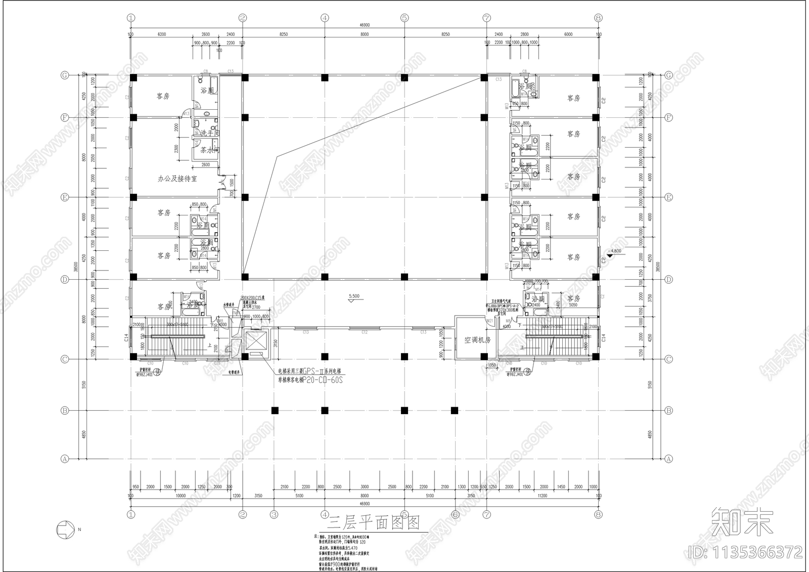 静音寺古建筑详图cad施工图下载【ID:1135366372】