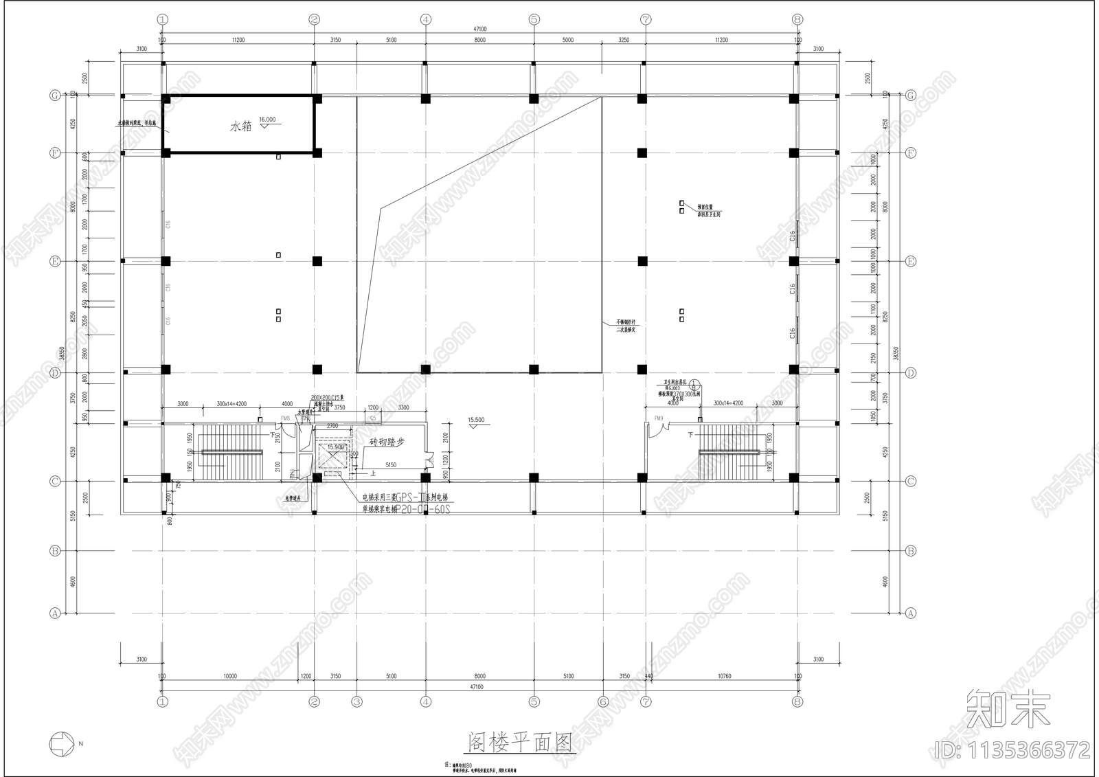 静音寺古建筑详图cad施工图下载【ID:1135366372】