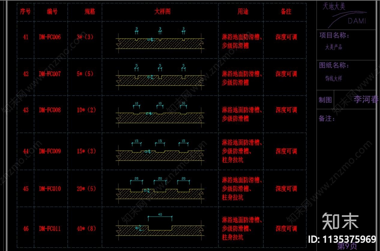 中式角线欧式罗马柱脚线施工图下载【ID:1135375969】