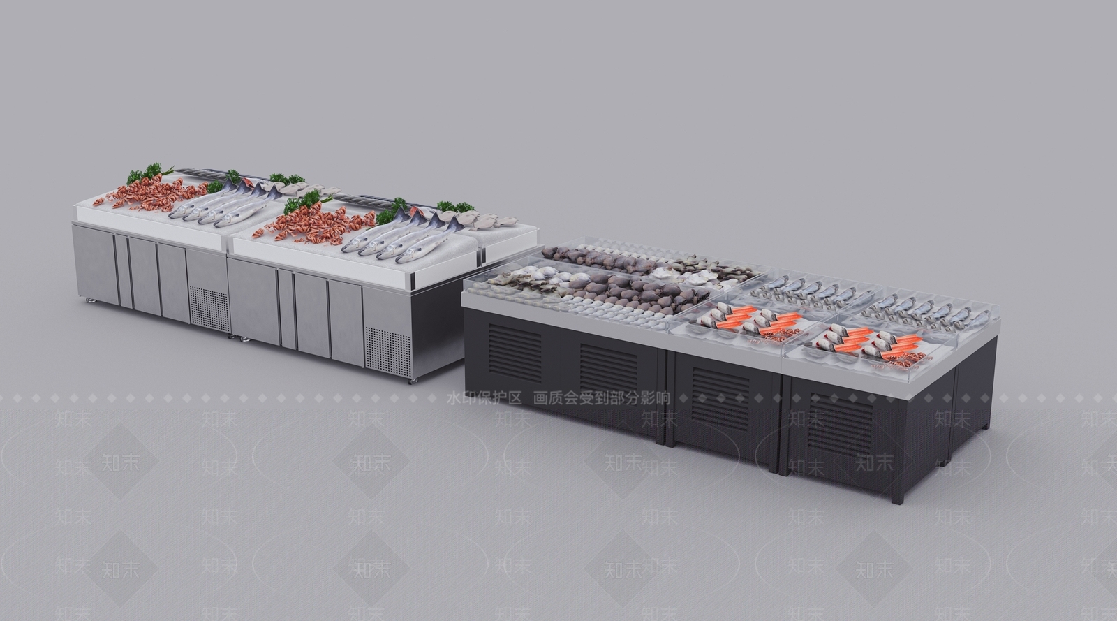 超市冰柜3D模型下载【ID:1135376648】