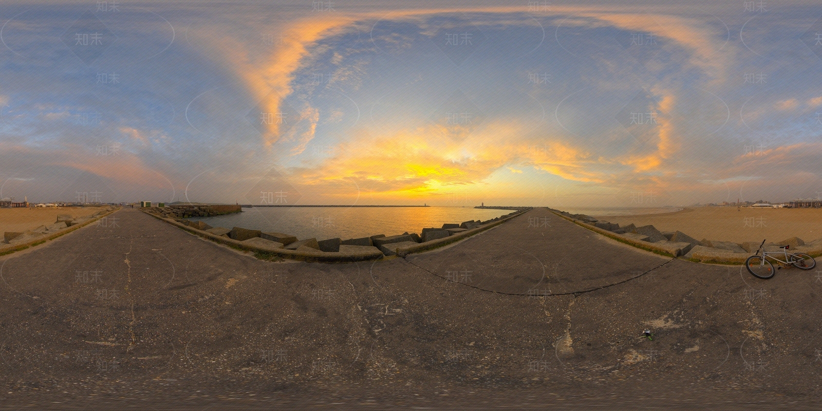 户外黄昏HDR贴图下载【ID:1135384057】