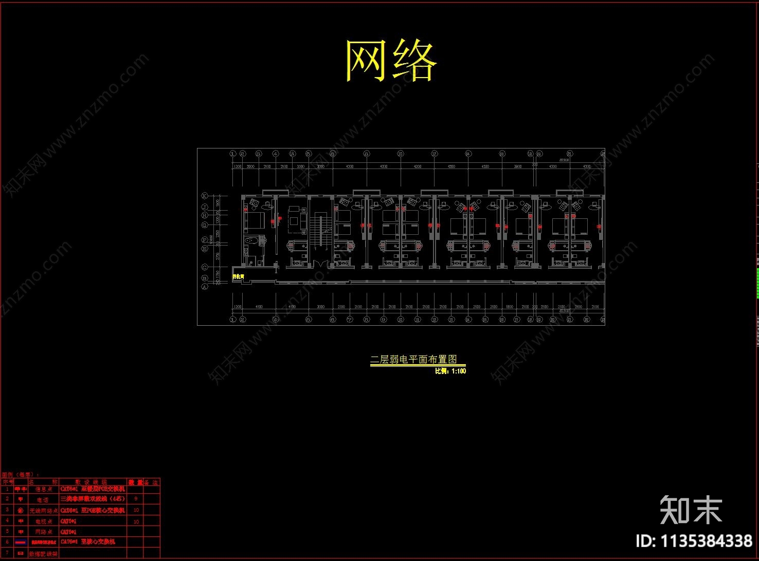 酒店弱电智能化系统图cad施工图下载【ID:1135384338】