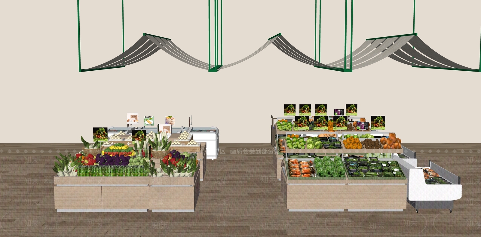 现代超市货架SU模型下载【ID:1135391520】