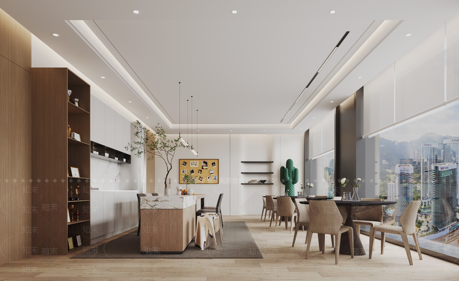 现代茶水间3D模型下载【ID:1135400307】