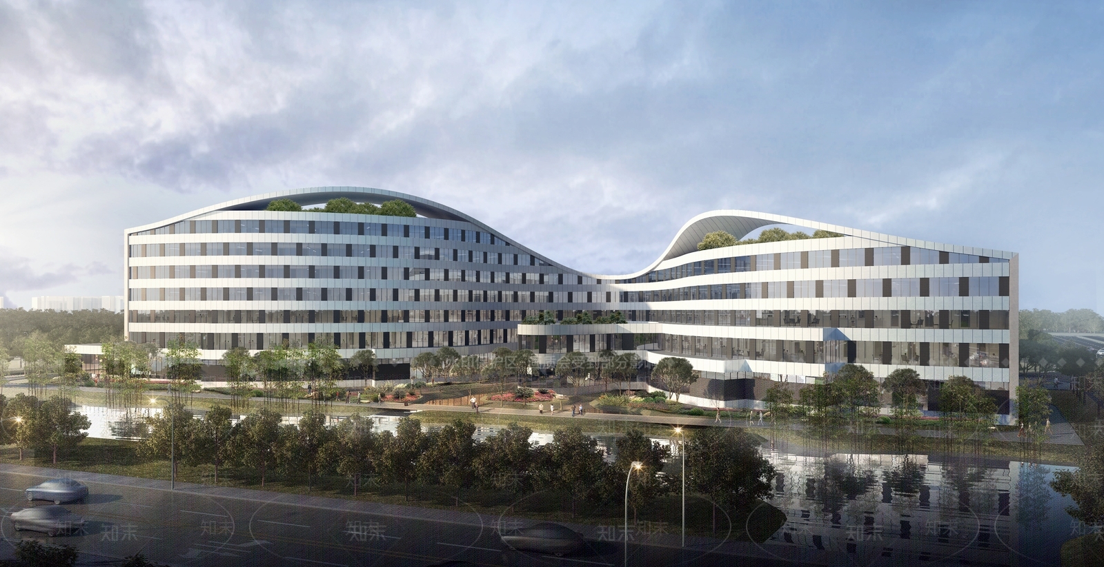 现代医疗建筑SU模型下载【ID:1135400394】