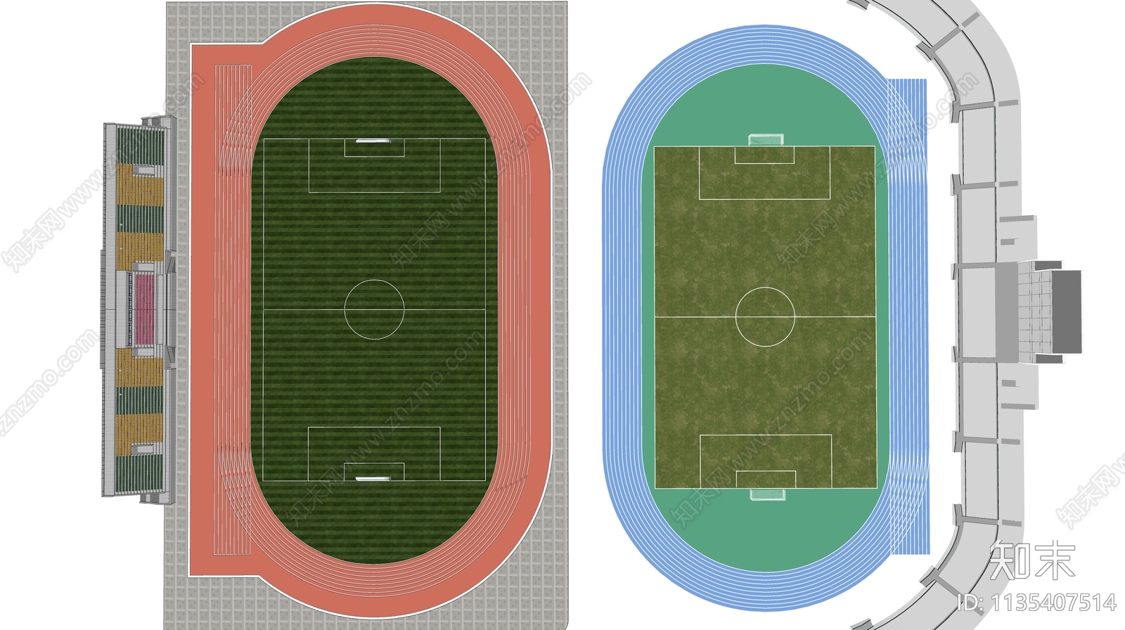 现代运动场SU模型下载【ID:1135407514】