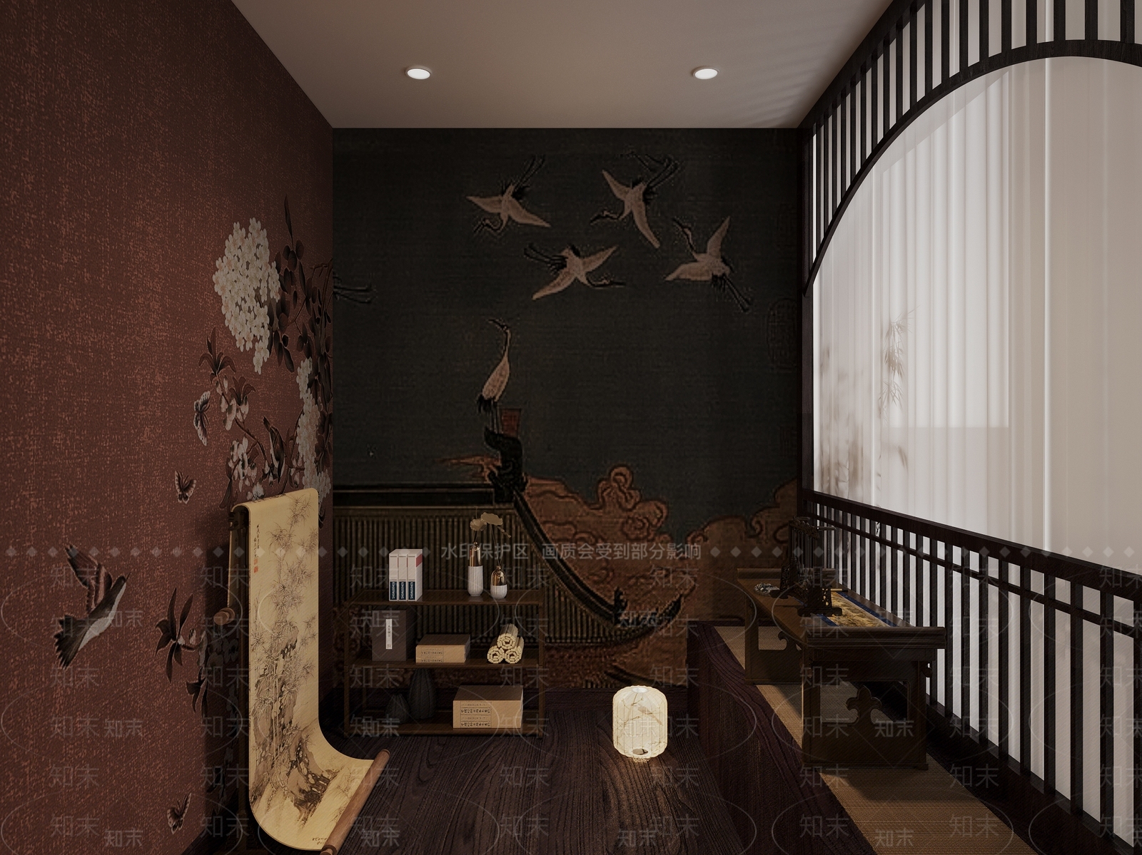 中式摄影室3D模型下载【ID:1135411248】