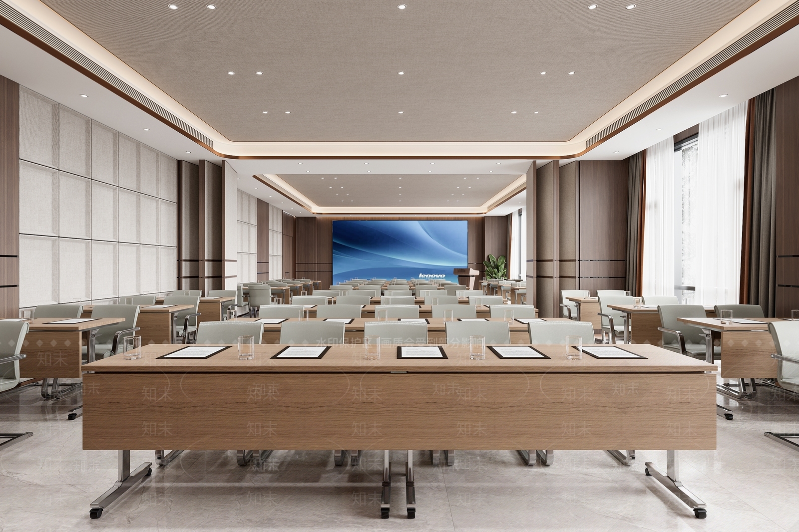 现代报告厅3D模型下载【ID:1135412168】