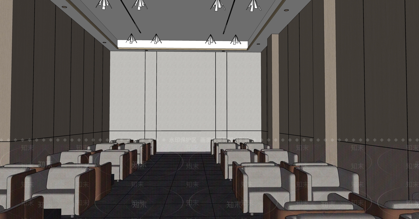 现代商务休息区洽谈室VIP等待区SU模型下载【ID:1135418645】