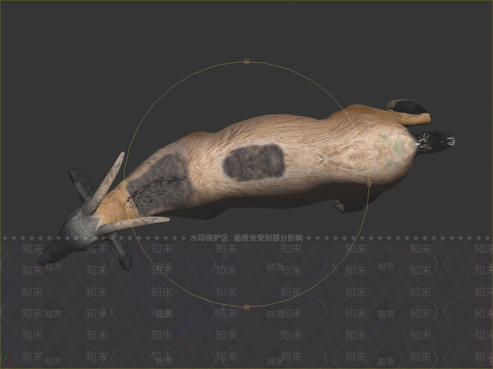 山羊3D模型下载【ID:1135423139】