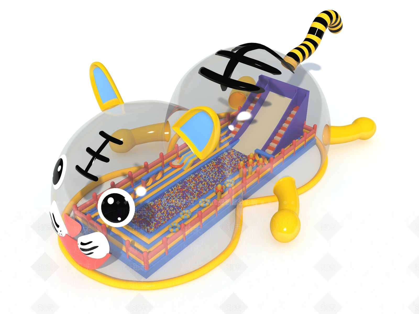 充气城堡3D模型下载【ID:1156594996】