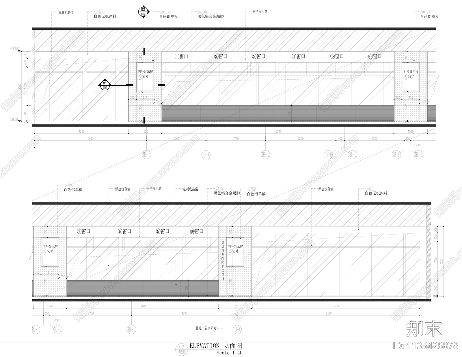 现代人力资源服务行政中心效果图cad施工图下载【ID:1135428878】