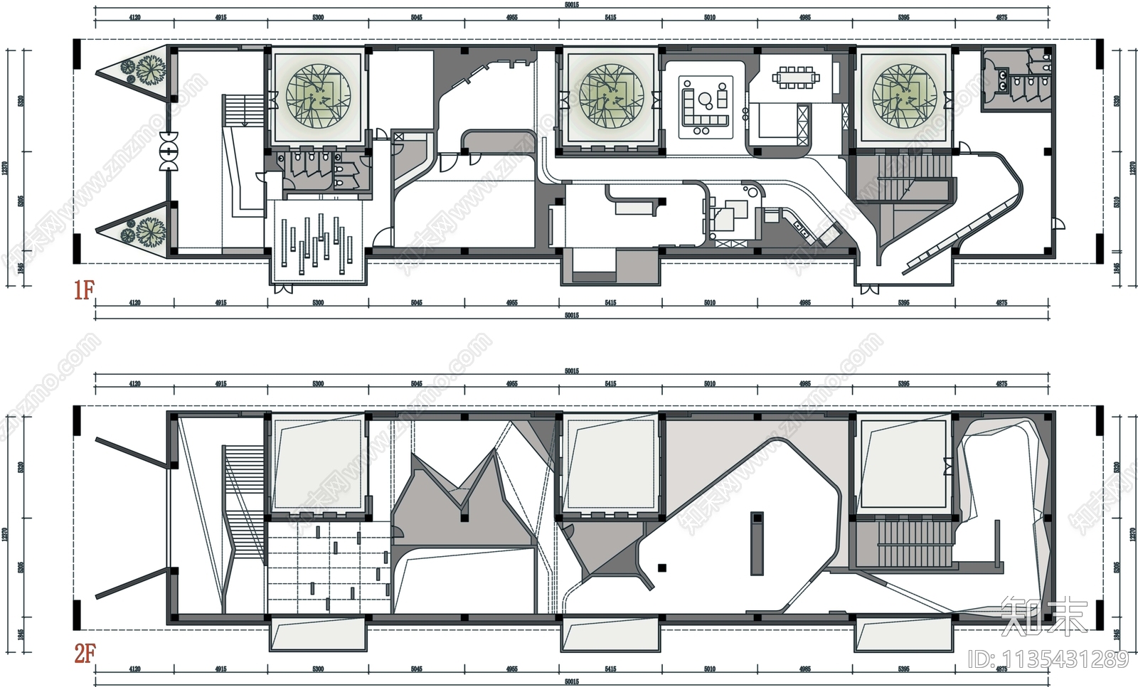 博物馆展厅平面图施工图下载【ID:1135431289】