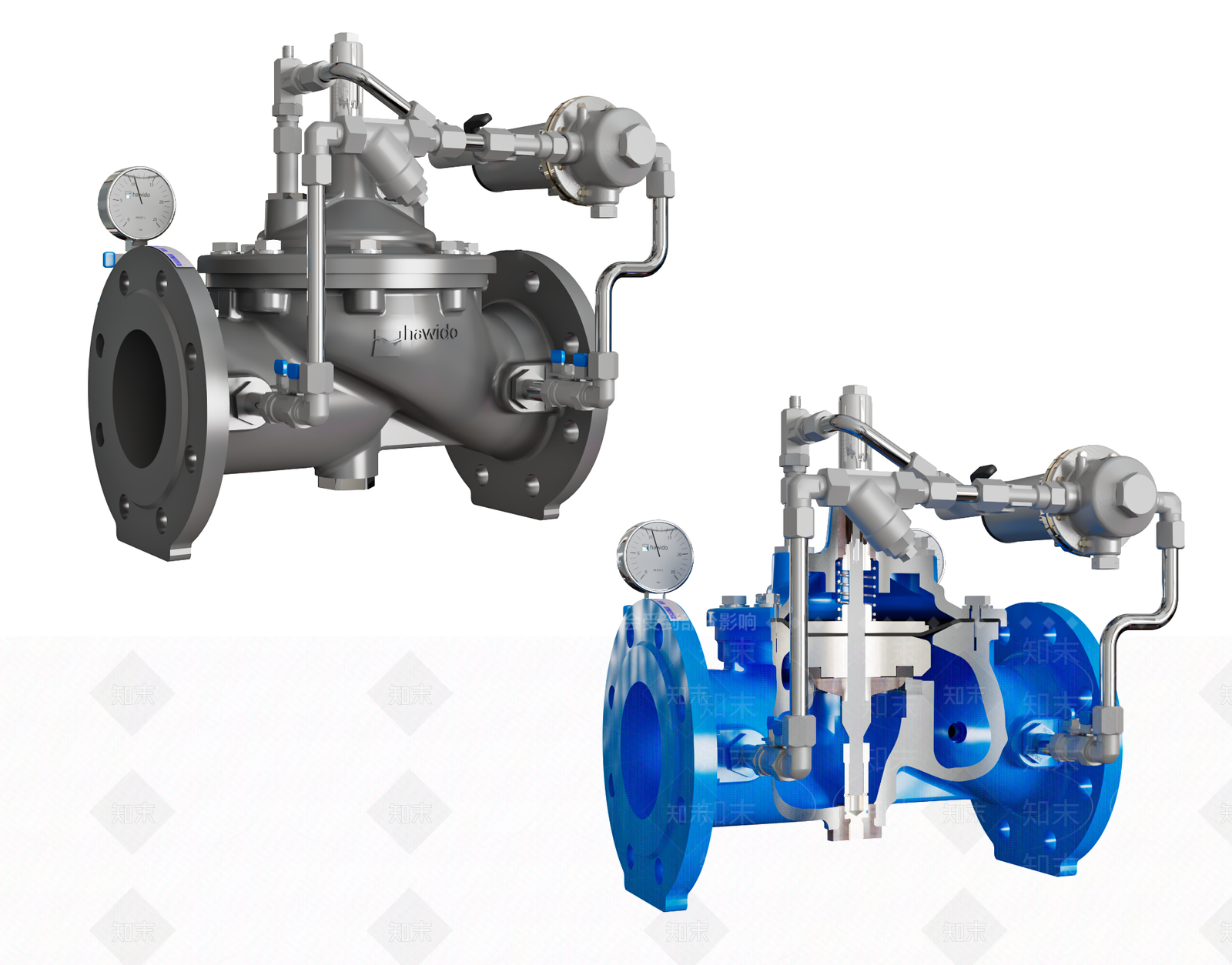 阀门管道3D模型下载【ID:1135445946】