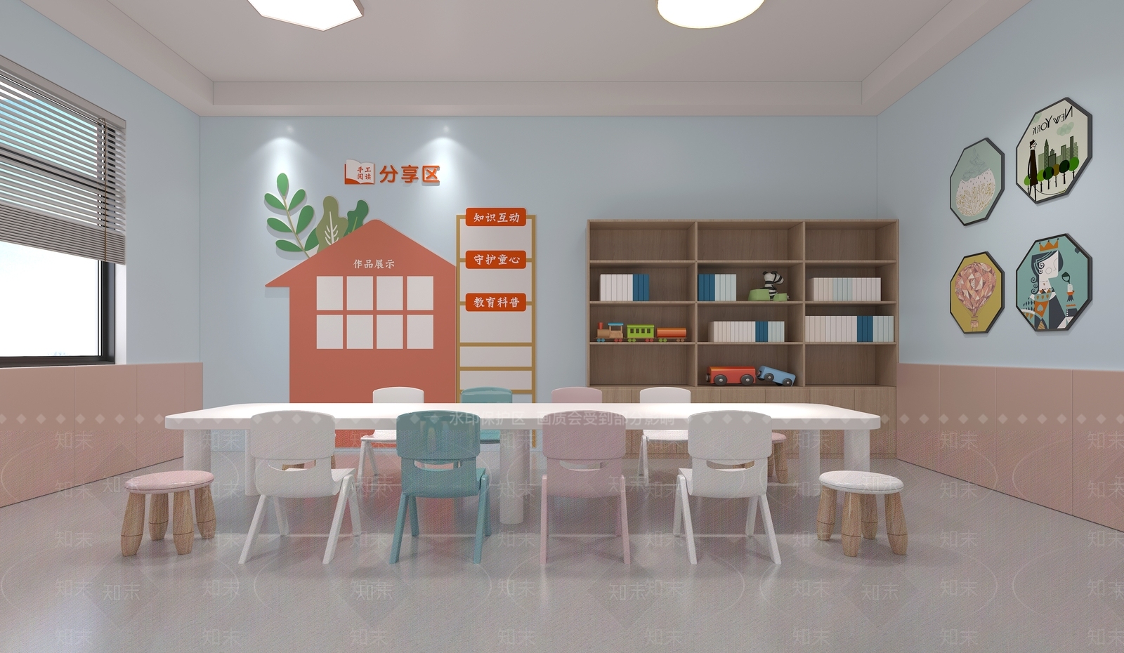现代幼儿园3D模型下载【ID:1135457224】