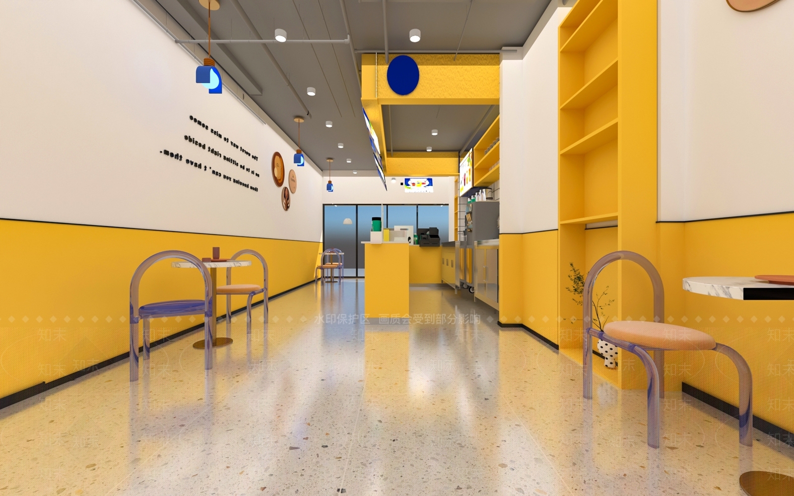 现代奶茶店3D模型下载【ID:1135461338】