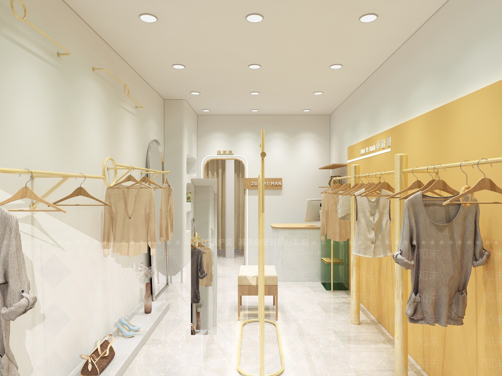 现代女装店3D模型下载【ID:1135525292】
