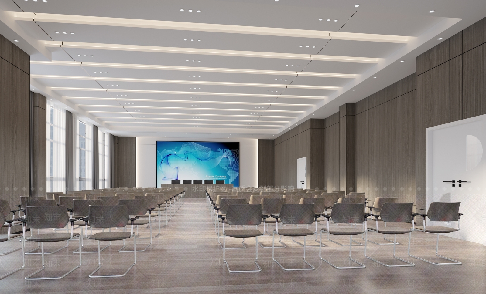 现代报告厅3D模型下载【ID:1135553669】