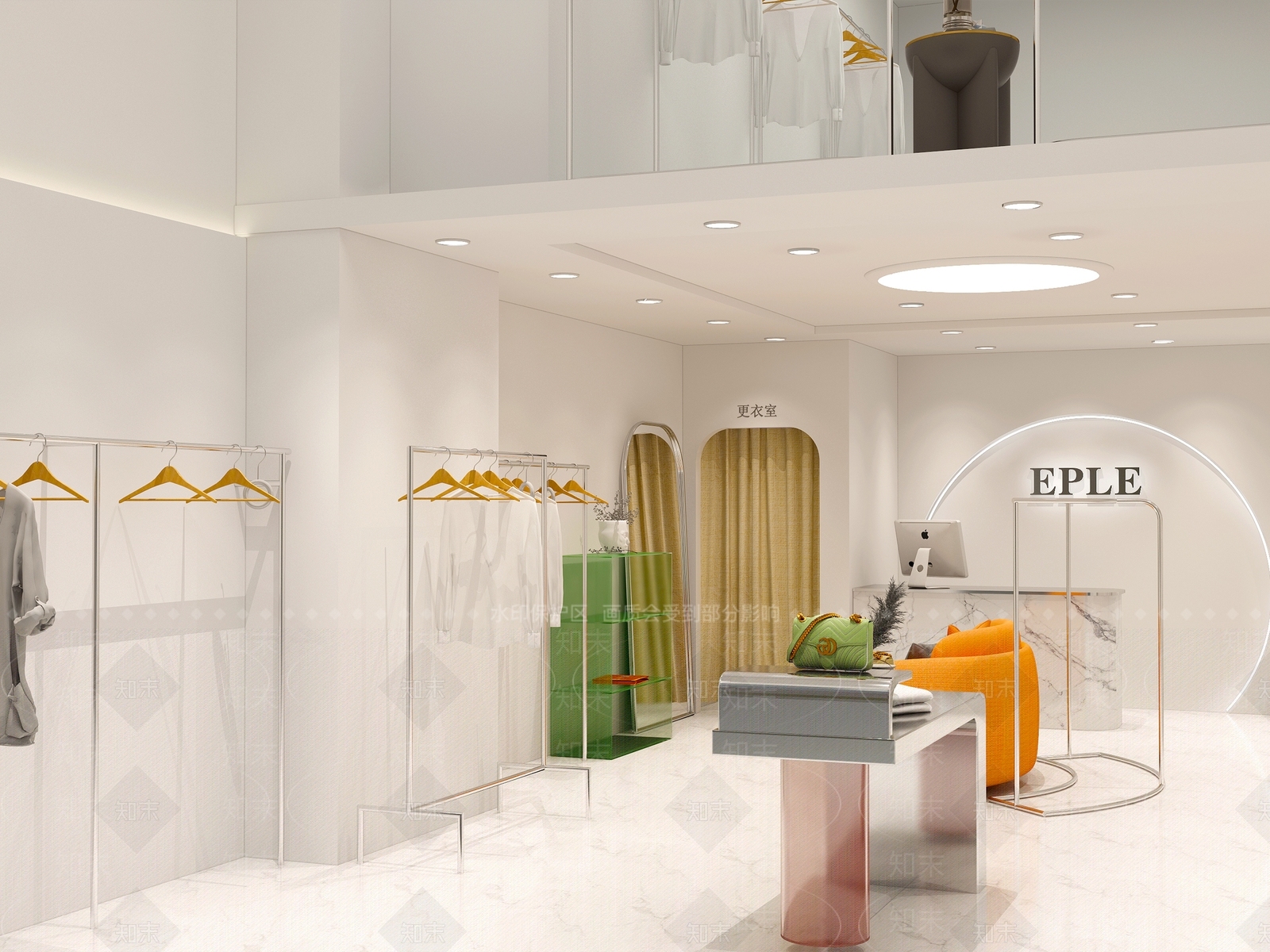 现在简约女装店3D模型下载【ID:1135482998】
