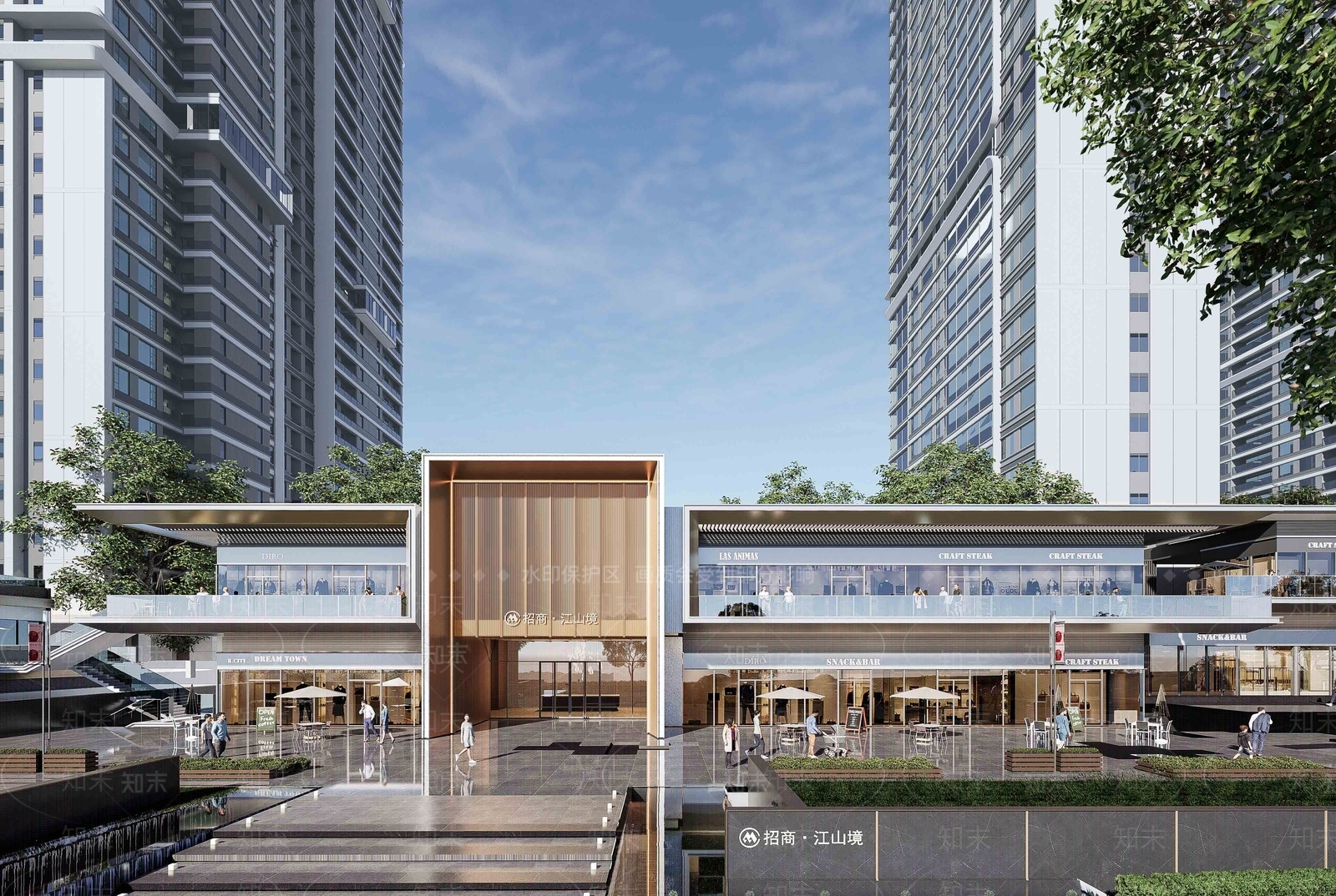 现代商业裙楼SU模型下载【ID:1135483194】
