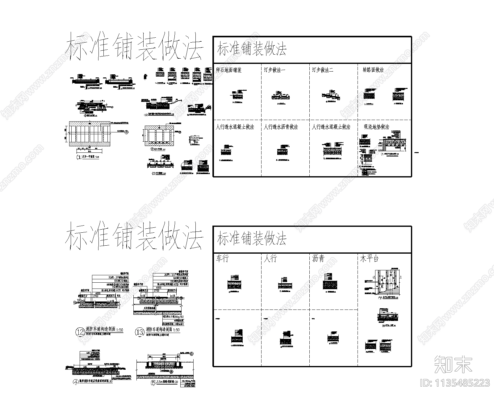 地面大样cad施工图下载【ID:1135485223】