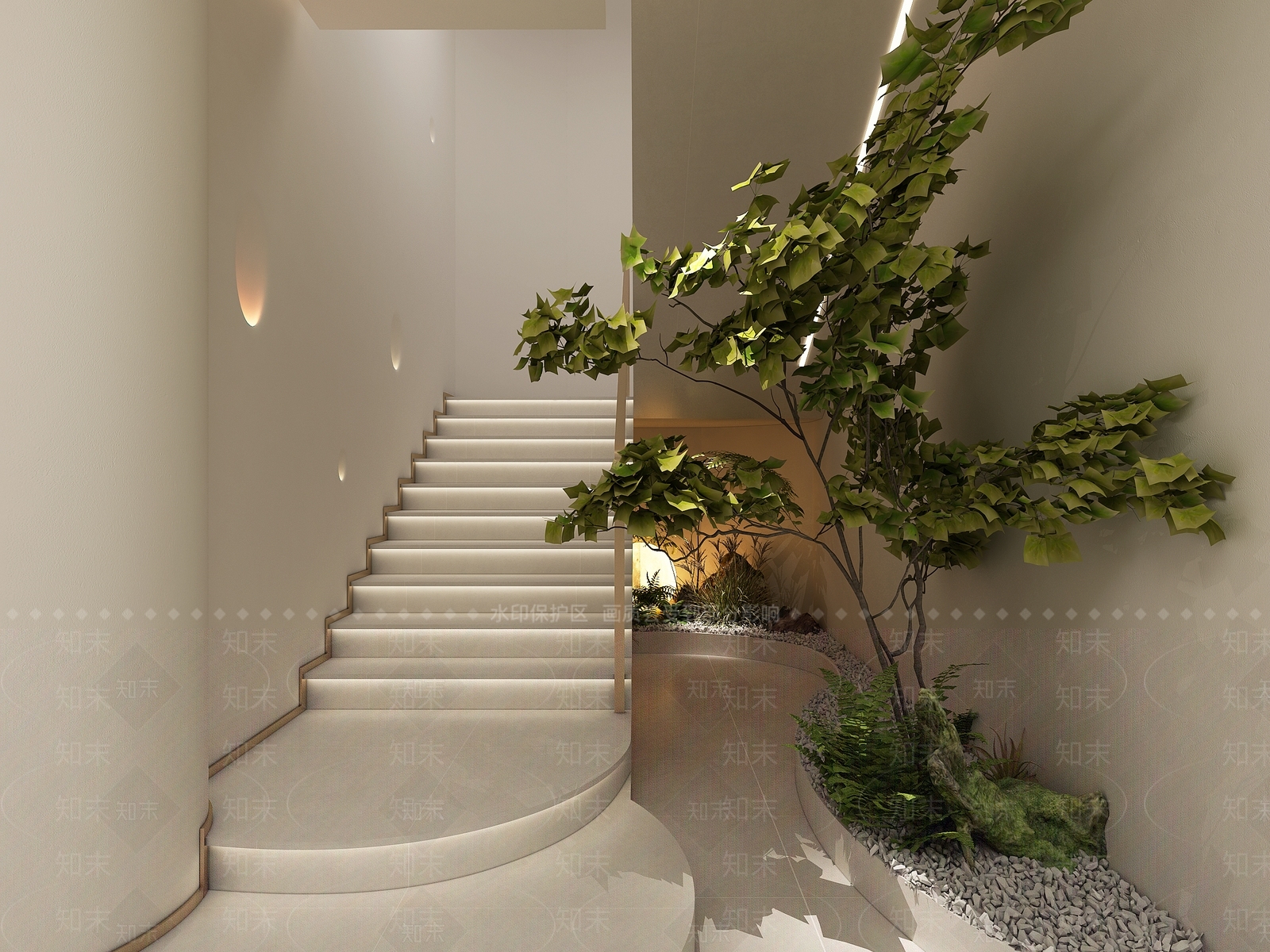 现代电梯间3D模型下载【ID:1135493025】