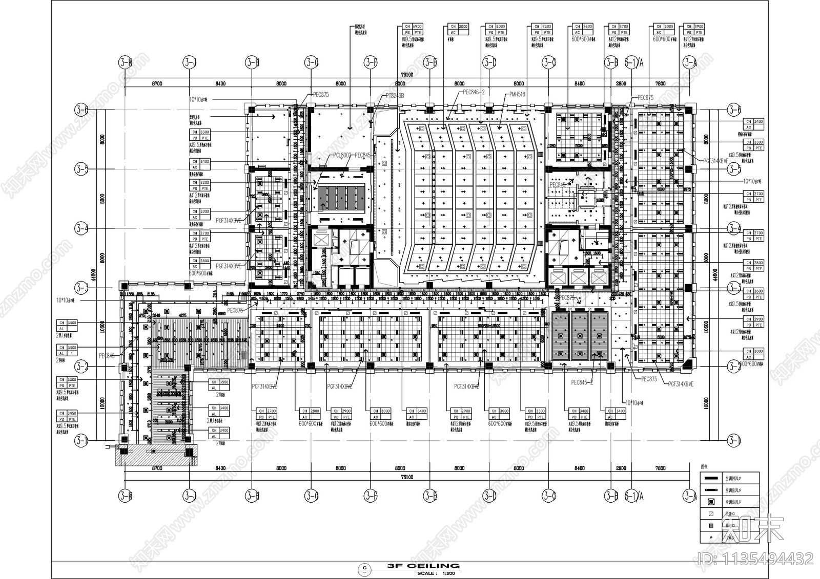 办公空间cad施工图下载【ID:1135494432】
