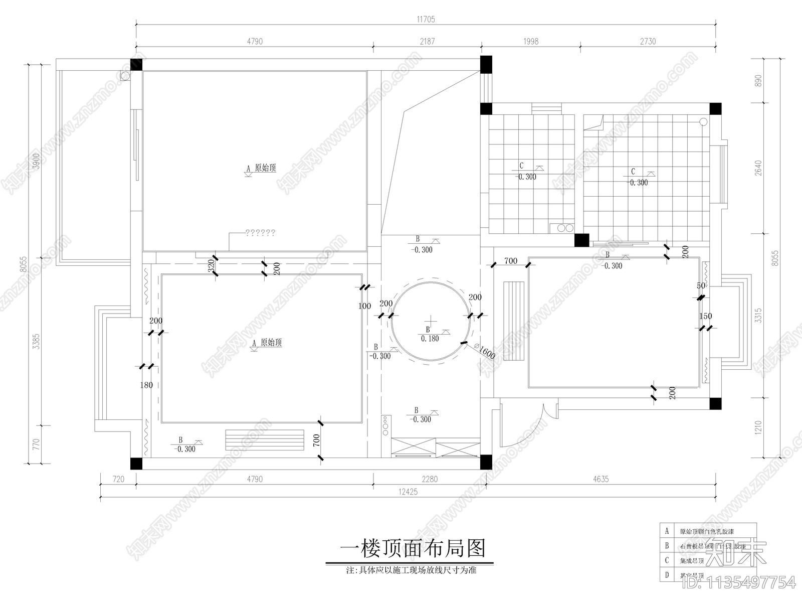 公寓家装详图cad施工图下载【ID:1135497754】