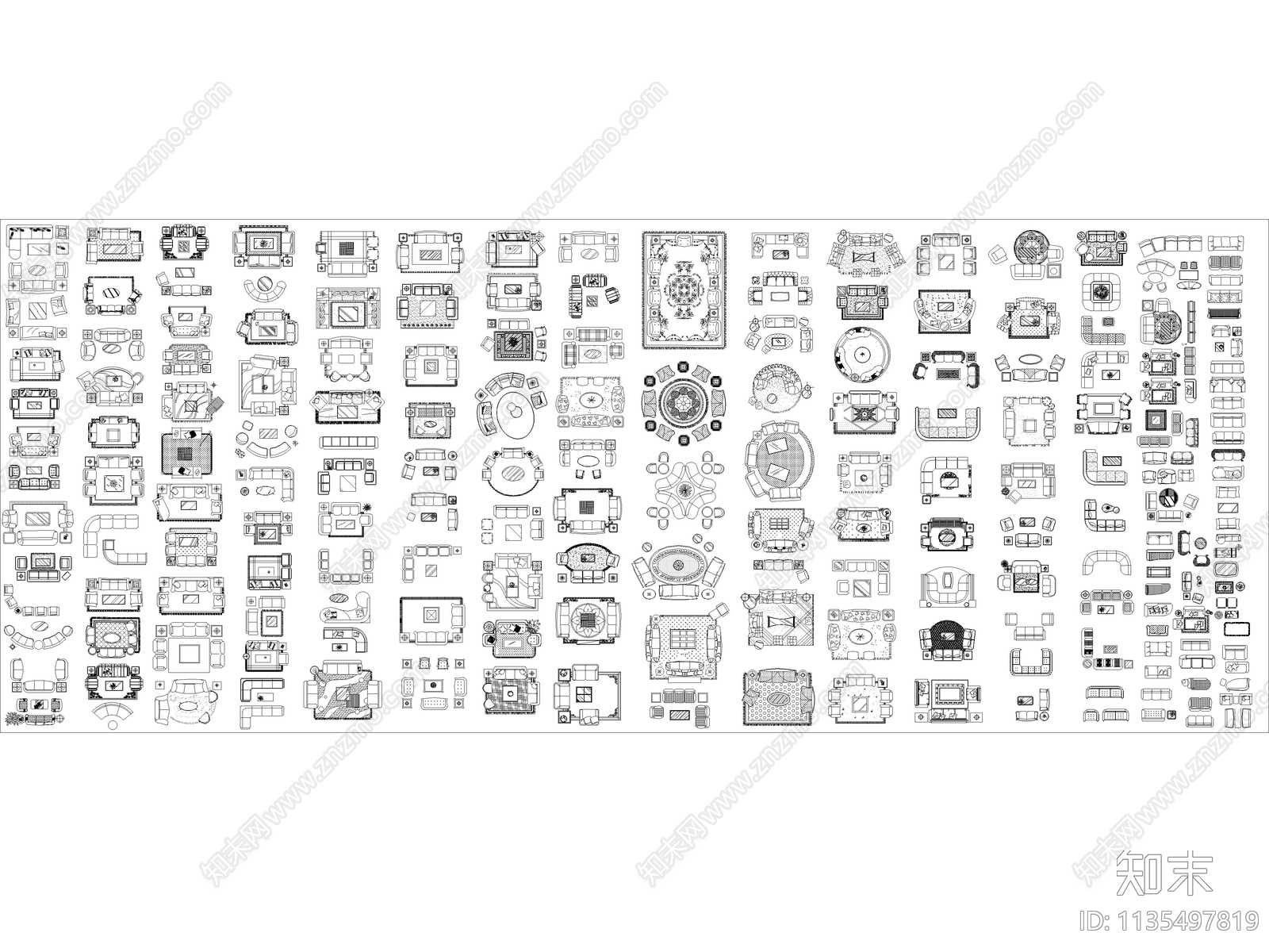 CAD工装综合图库cad施工图下载【ID:1135497819】