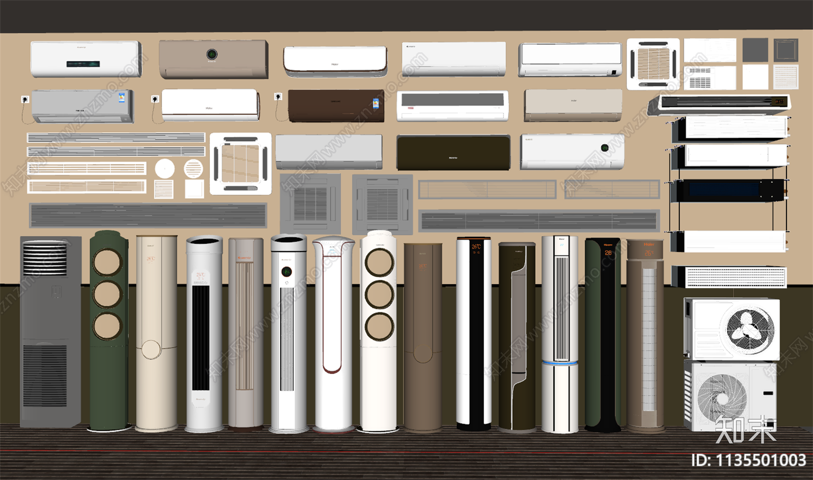 空调SU模型下载【ID:1135501003】