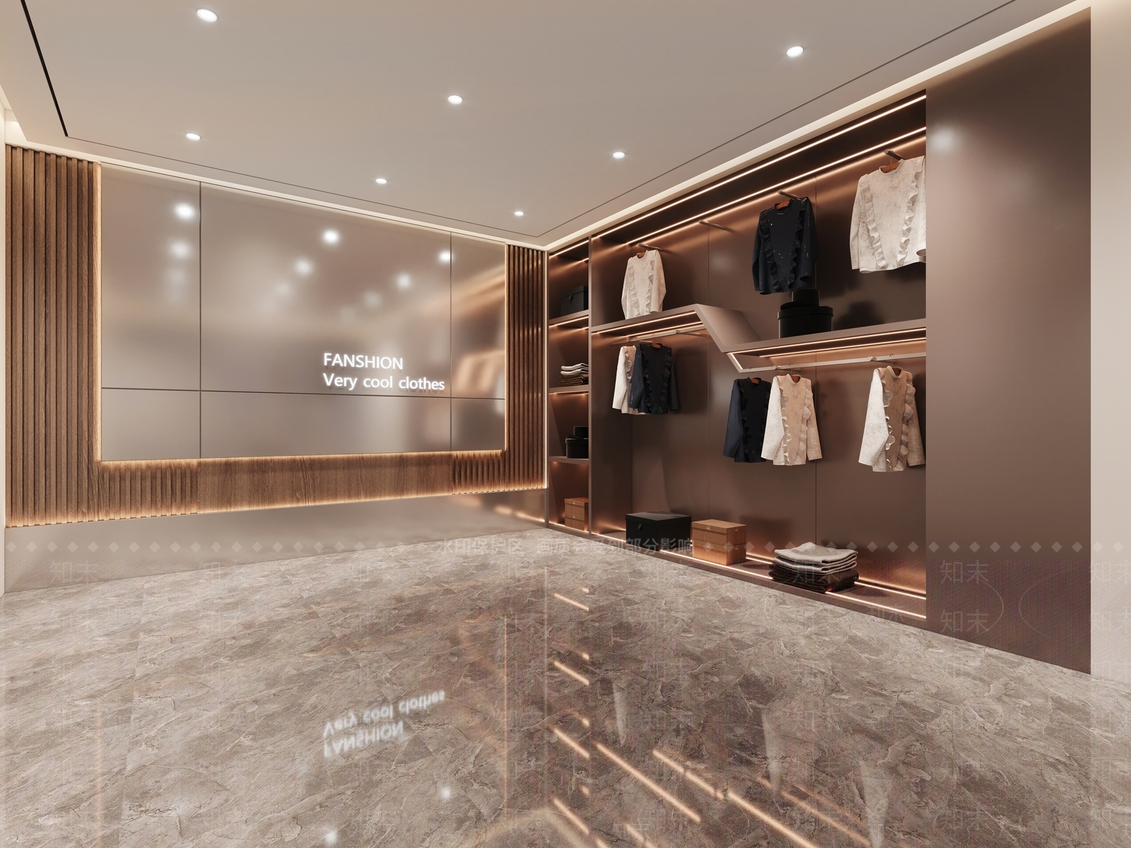 现代服装鞋店3D模型下载【ID:1135522004】