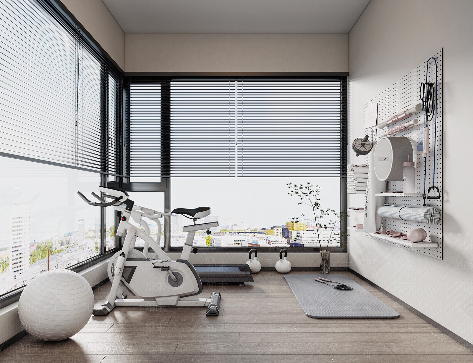 现代家居健身房3D模型下载【ID:1135522515】