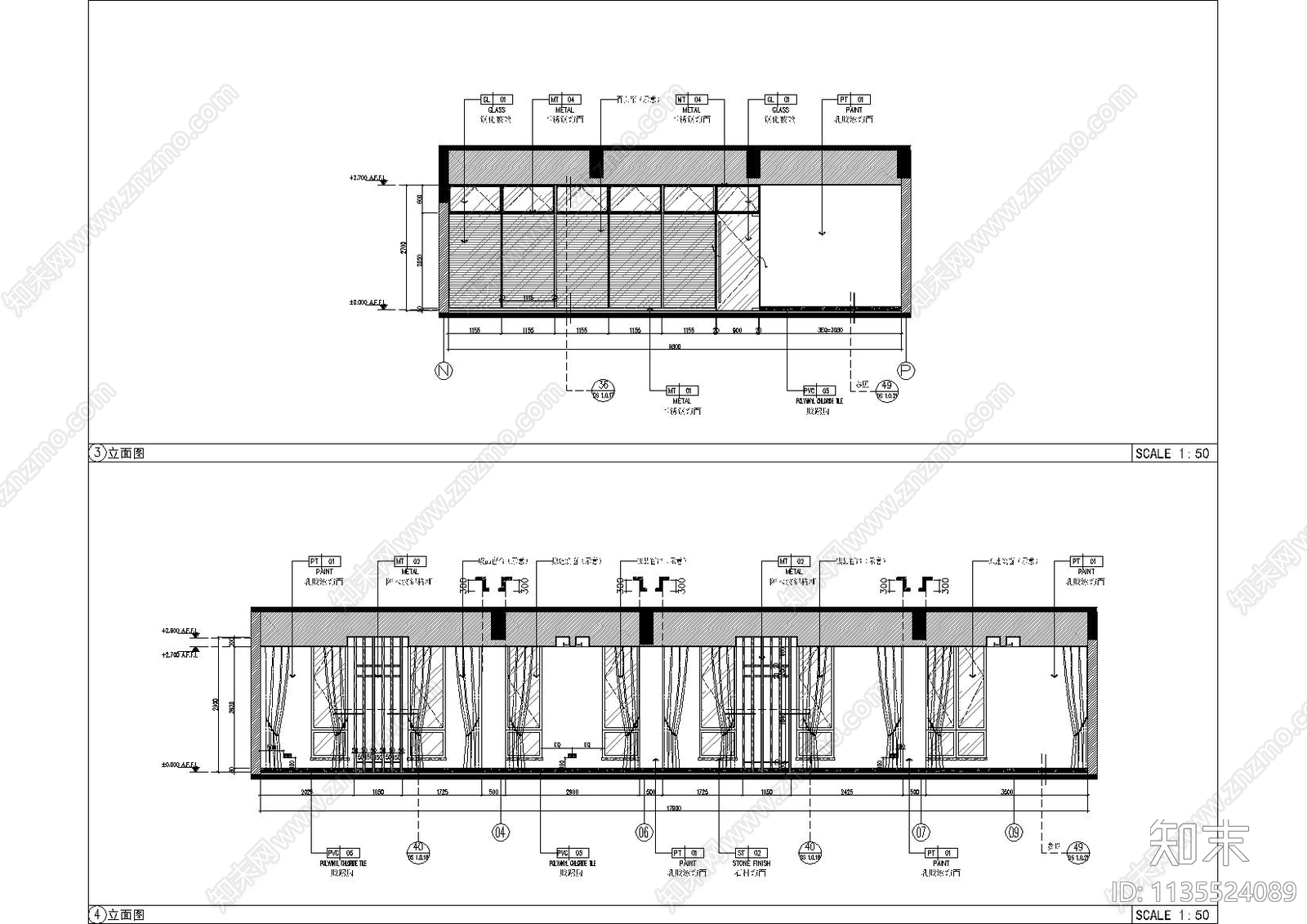 康复室效果图cad施工图下载【ID:1135524089】