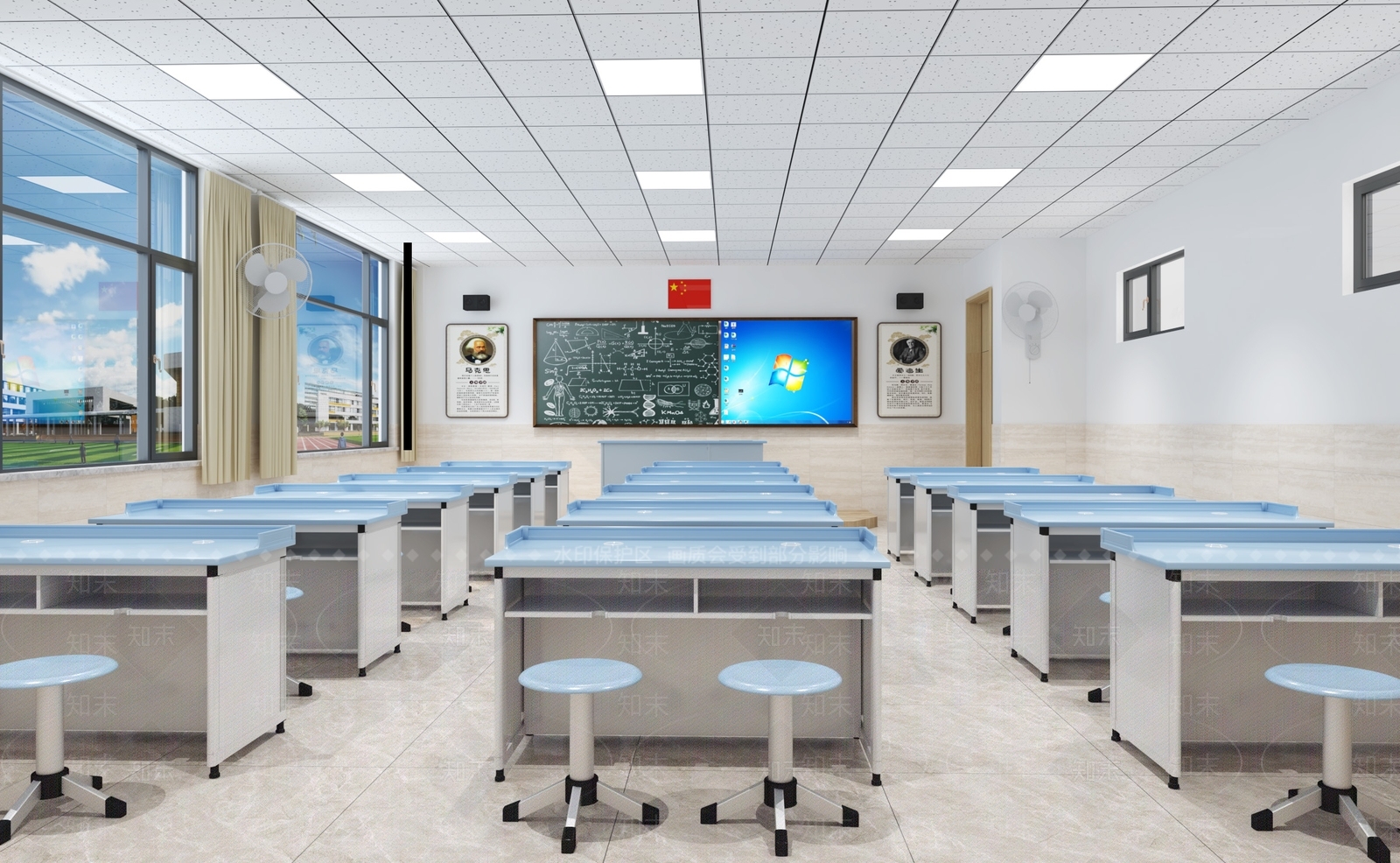 现代实验室3D模型下载【ID:1135538181】