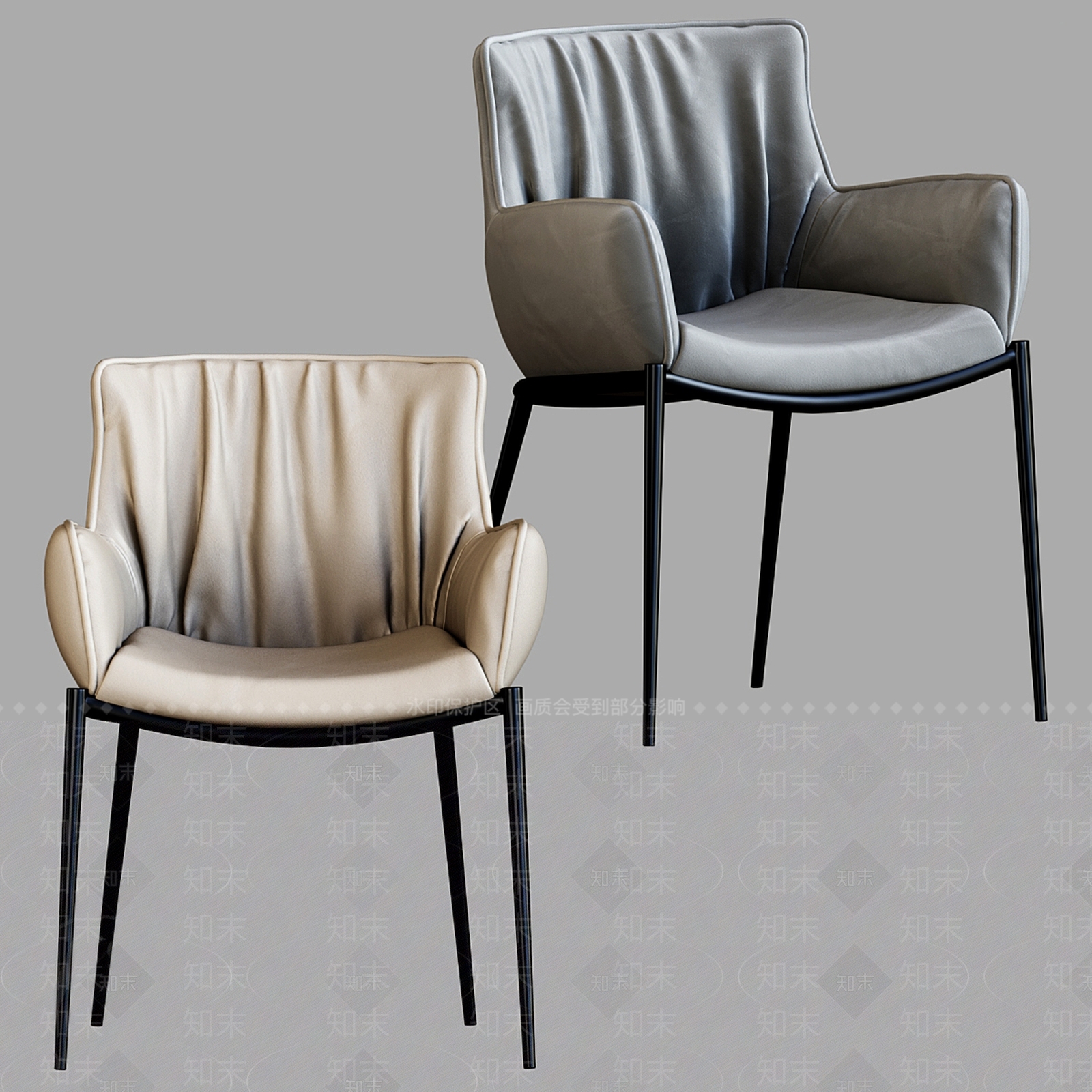 现代餐椅3D模型下载【ID:1135547133】