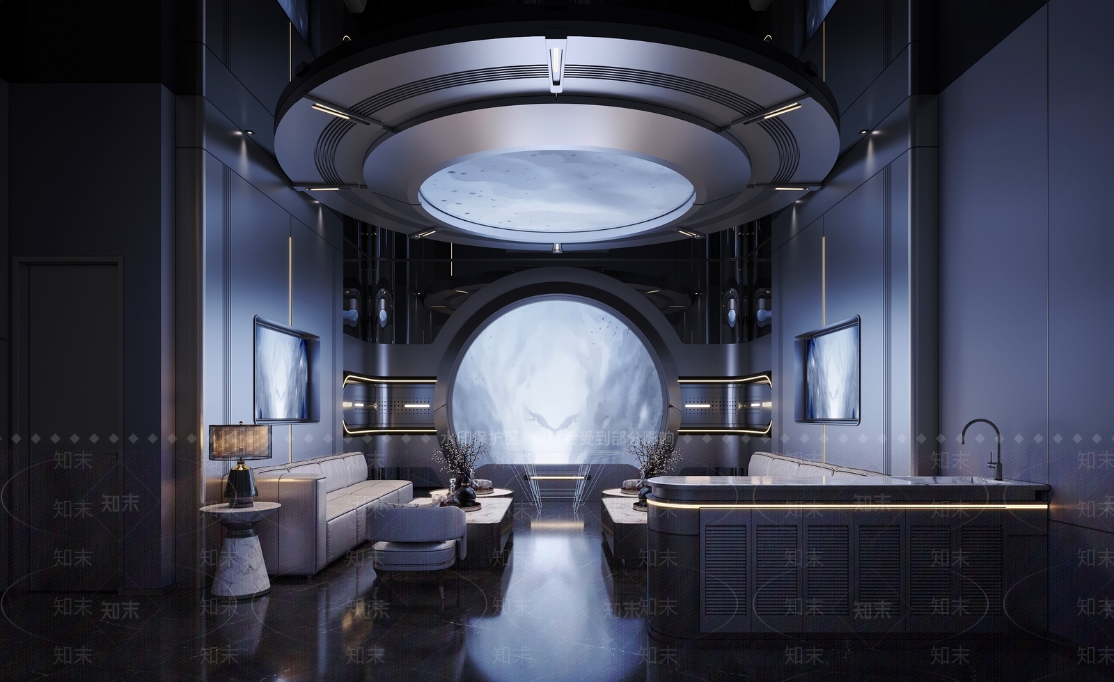 现代机械风酒吧3D模型下载【ID:1135550081】