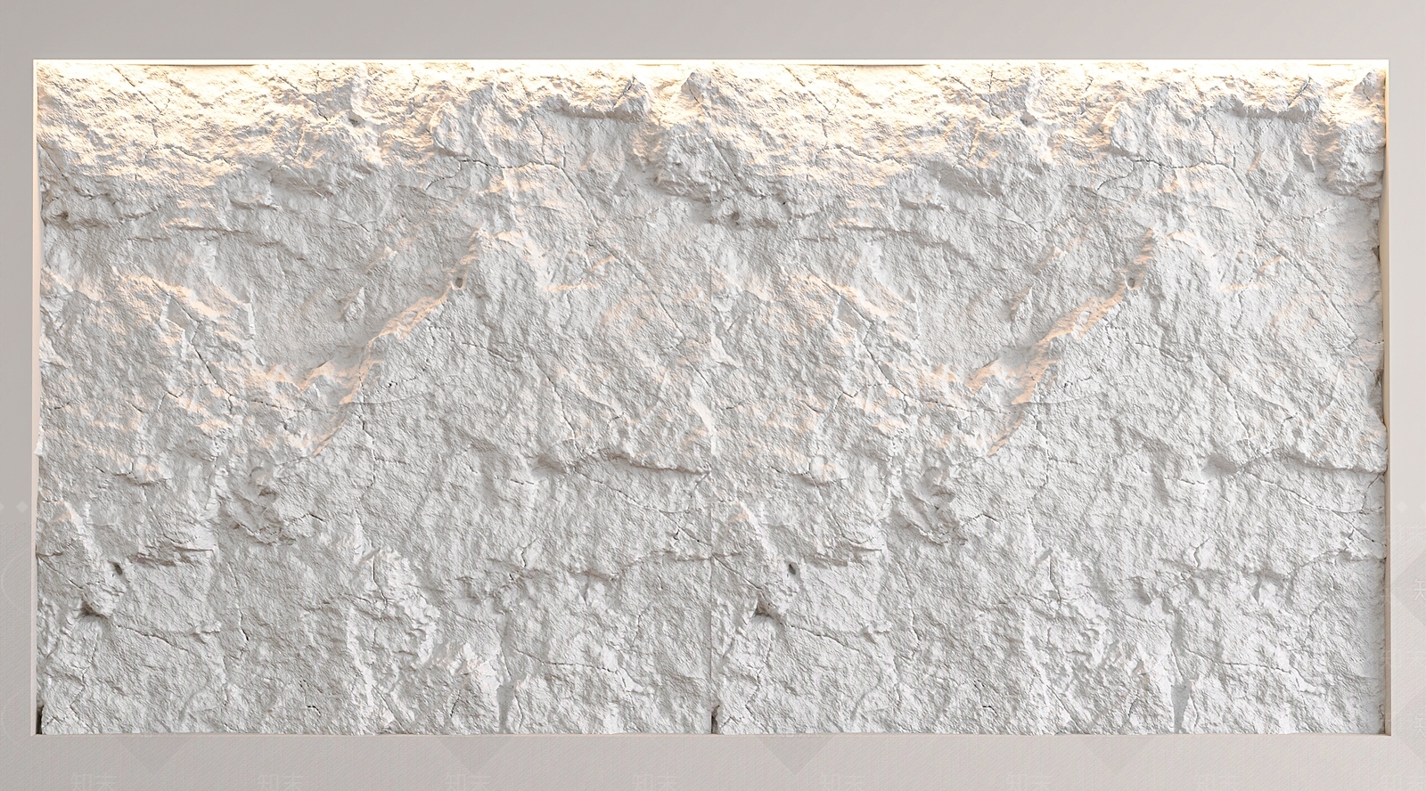 现代毛石背景墙石头墙3D模型下载【ID:1135549876】