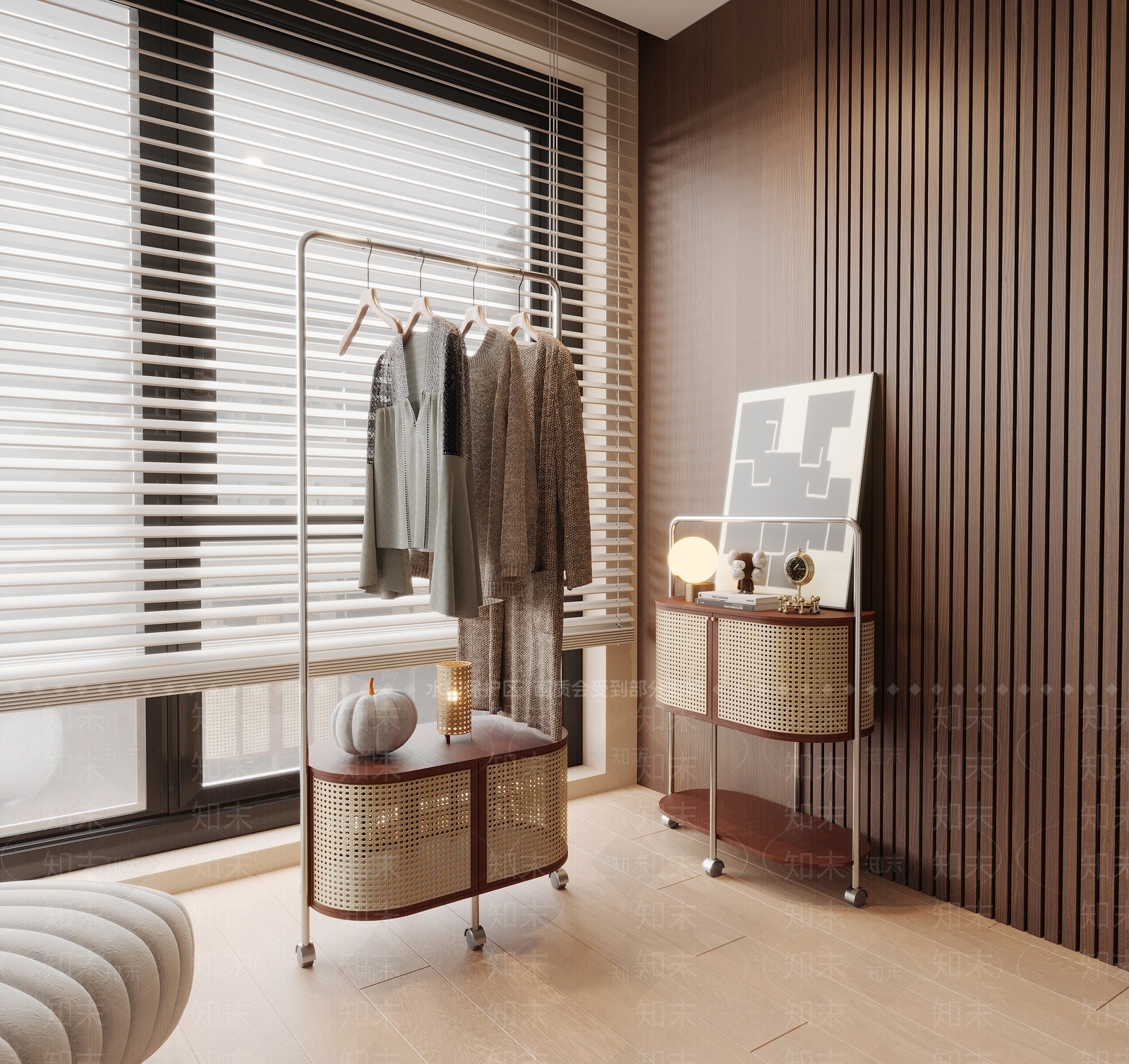 侘寂挂衣架SU模型下载【ID:1135550709】