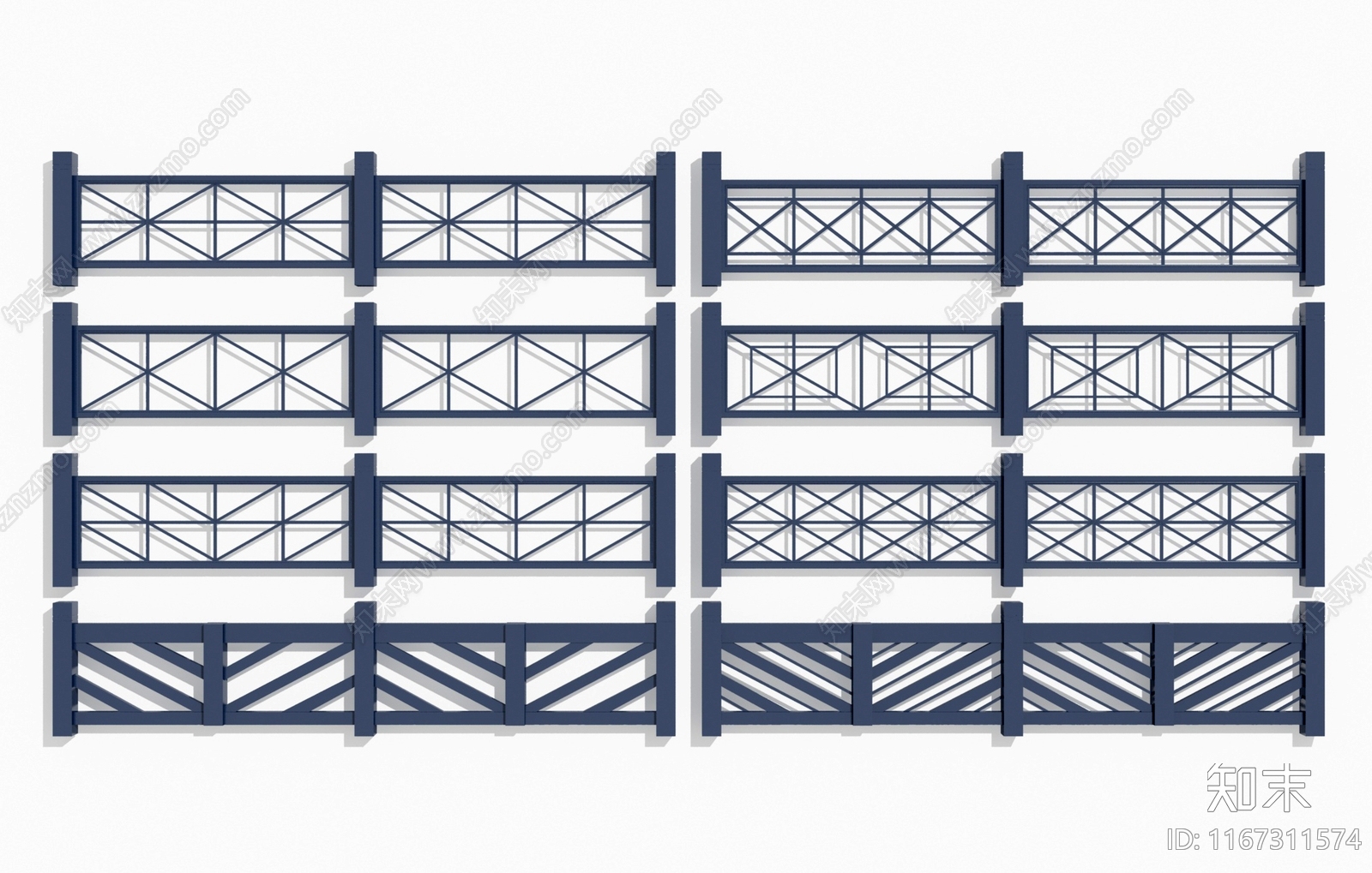 栏杆3D模型下载【ID:1167311574】