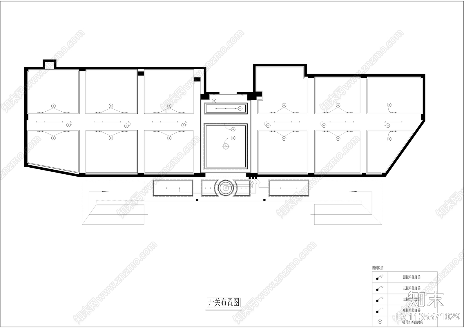 居住区车库装修cad施工图下载【ID:1135571029】