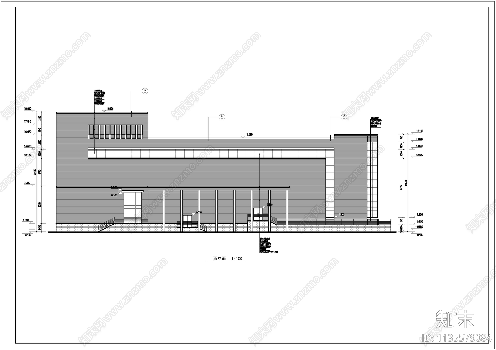 影剧院剧场建筑施工图下载【ID:1135579084】